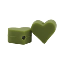 BOBO.BOX 10pc Love Heart Silicone Beads Teething Accessories Food Grade Silicone Teether BPA Free Eco-friendly Baby Teether Toys