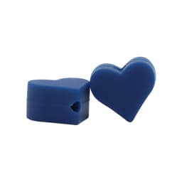 BOBO.BOX 10pc Love Heart Silicone Beads Teething Accessories Food Grade Silicone Teether BPA Free Eco-friendly Baby Teether Toys