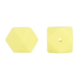 Cute-Idea 10pcs 14mm Silicone Beads Hexagon Pearl Food Grade Teether DIY Pacifier Clips Beads Necklace Baby Toy Teething