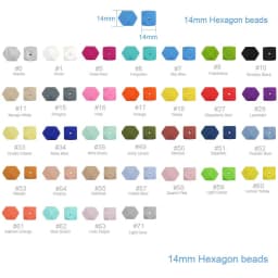 Cute-Idea 10pcs 14mm Silicone Beads Hexagon Pearl Food Grade Teether DIY Pacifier Clips Beads Necklace Baby Toy Teething