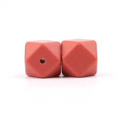 BOBO.BOX 10pcs 14mm Hexagon Silicone Beads Baby Teether Eco-friendly BPA Free Baby Teething Pacifier Chain Beads Baby Product