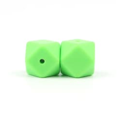 BOBO.BOX 10pcs 14mm Hexagon Silicone Beads Baby Teether Eco-friendly BPA Free Baby Teething Pacifier Chain Beads Baby Product