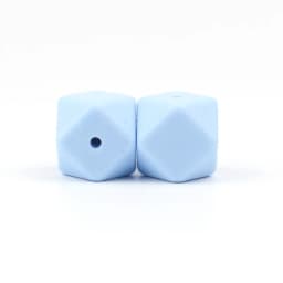BOBO.BOX 10pcs 14mm Hexagon Silicone Beads Baby Teether Eco-friendly BPA Free Baby Teething Pacifier Chain Beads Baby Product