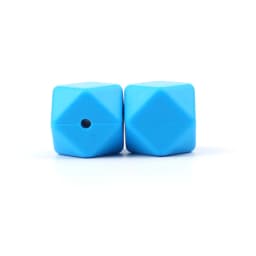BOBO.BOX 10pcs 14mm Hexagon Silicone Beads Baby Teether Eco-friendly BPA Free Baby Teething Pacifier Chain Beads Baby Product