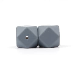 BOBO.BOX 10pcs 14mm Hexagon Silicone Beads Baby Teether Eco-friendly BPA Free Baby Teething Pacifier Chain Beads Baby Product