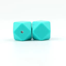 BOBO.BOX 10pcs 14mm Hexagon Silicone Beads Baby Teether Eco-friendly BPA Free Baby Teething Pacifier Chain Beads Baby Product