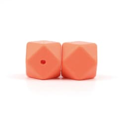 BOBO.BOX 10pcs 14mm Hexagon Silicone Beads Baby Teether Eco-friendly BPA Free Baby Teething Pacifier Chain Beads Baby Product