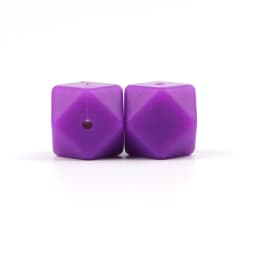 BOBO.BOX 10pcs 14mm Hexagon Silicone Beads Baby Teether Eco-friendly BPA Free Baby Teething Pacifier Chain Beads Baby Product