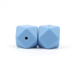 BOBO.BOX 10pcs 14mm Hexagon Silicone Beads Baby Teether Eco-friendly BPA Free Baby Teething Pacifier Chain Beads Baby Product