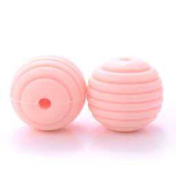 15mm 10Pcs/Lot Silicone Beads Baby Teething Beehive Round Food Grade Beads for DIY Threaded Silicone Beads Baby Teethers