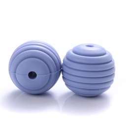 15mm 10Pcs/Lot Silicone Beads Baby Teething Beehive Round Food Grade Beads for DIY Threaded Silicone Beads Baby Teethers