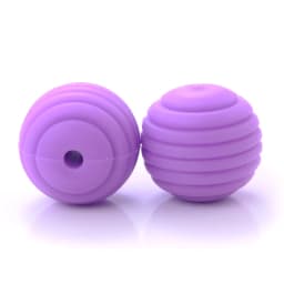 15mm 10Pcs/Lot Silicone Beads Baby Teething Beehive Round Food Grade Beads for DIY Threaded Silicone Beads Baby Teethers