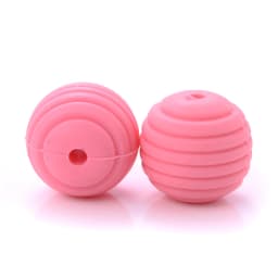 15mm 10Pcs/Lot Silicone Beads Baby Teething Beehive Round Food Grade Beads for DIY Threaded Silicone Beads Baby Teethers