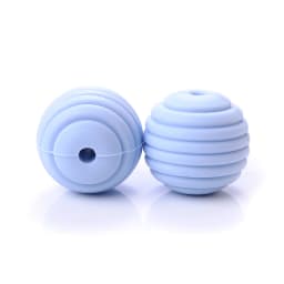 15mm 10Pcs/Lot Silicone Beads Baby Teething Beehive Round Food Grade Beads for DIY Threaded Silicone Beads Baby Teethers