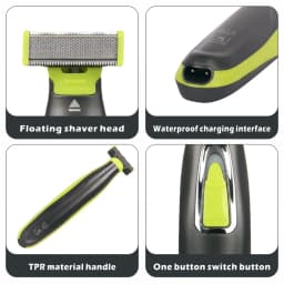 MLG Washable Rechargeable Electric Shaver Beard Razor Body Trimmer Men Shaving Machine Hair Face Care Cleaning