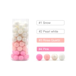 LOFCA 15mm 20pcs/Lot Silicone Beads Loose Baby Fashion Teething Beads Baby Teether Safe Food Grade Nursing Chewing Diy Toy