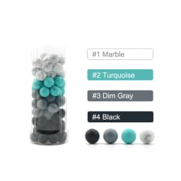 LOFCA 15mm 20pcs/Lot Silicone Beads Loose Baby Fashion Teething Beads Baby Teether Safe Food Grade Nursing Chewing Diy Toy