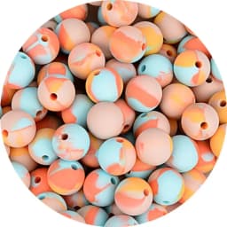 LOFCA 15mm 20pcs/Lot Silicone Beads Loose Baby Fashion Teething Beads Baby Teether Safe Food Grade Nursing Chewing Diy Toy