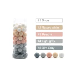 LOFCA 15mm 20pcs/Lot Silicone Beads Loose Baby Fashion Teething Beads Baby Teether Safe Food Grade Nursing Chewing Diy Toy