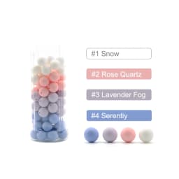 LOFCA 15mm 20pcs/Lot Silicone Beads Loose Baby Fashion Teething Beads Baby Teether Safe Food Grade Nursing Chewing Diy Toy