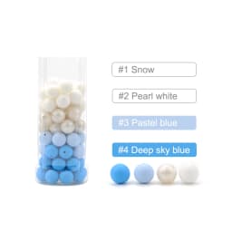 LOFCA 15mm 20pcs/Lot Silicone Beads Loose Baby Fashion Teething Beads Baby Teether Safe Food Grade Nursing Chewing Diy Toy