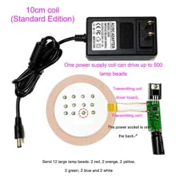 Wireless Power Supply Led Module Induction LED Light Power Supply Battery-free Module Suitable for Gundam Model Plus Light