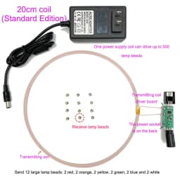 Wireless Power Supply Led Module Induction LED Light Power Supply Battery-free Module Suitable for Gundam Model Plus Light