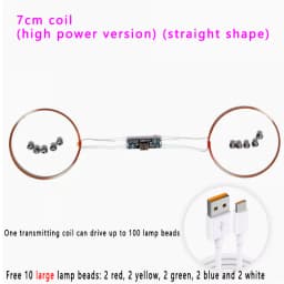 Wireless Power Supply Led Module Induction LED Light Power Supply Battery-free Module Suitable for Gundam Model Plus Light