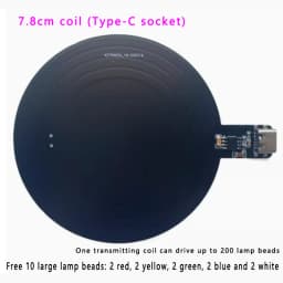 Wireless Power Supply Led Module Induction LED Light Power Supply Battery-free Module Suitable for Gundam Model Plus Light