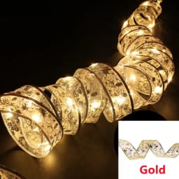 2026 LED Ribbon Decoration Lights 10m Christmas Tree Decoration Ornaments Lace Bows String Lights Navidad Home Decors New Year