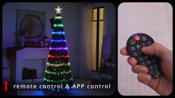 USB 2.1M 400LEDs Christmas Lights Holiday String Lights with Star Shape, Smart LED Xmas Tree for Indoor Outdoor Decor