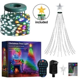 USB 2.1M 400LEDs Christmas Lights Holiday String Lights with Star Shape, Smart LED Xmas Tree for Indoor Outdoor Decor