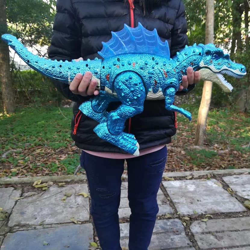 Large Electric Dinosaur Toy Dino Park World Walking Dinosaur Robot With LED Light Sound Tyrannosaurus Rex Toys For Boys Kids