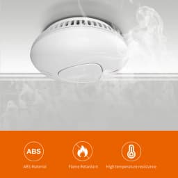 10-Year Battery Life Smoke Detector Fire Alarm Smart Home Security Protection Sensor 85db High Decibel With EN14604 Certified