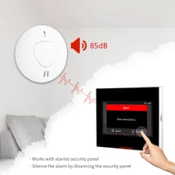 10-Year Battery Life Smoke Detector Fire Alarm Smart Home Security Protection Sensor 85db High Decibel With EN14604 Certified