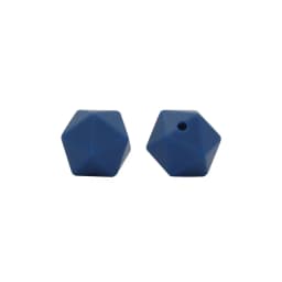 Cute-Idea 20pcs 14mm silicone icosahedron beads teether food grade chewable DIY handmade jewelry necklace bracelet baby teething