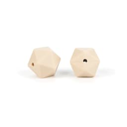 Cute-Idea 20pcs 14mm silicone icosahedron beads teether food grade chewable DIY handmade jewelry necklace bracelet baby teething