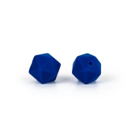 Cute-Idea 20pcs 14mm silicone icosahedron beads teether food grade chewable DIY handmade jewelry necklace bracelet baby teething