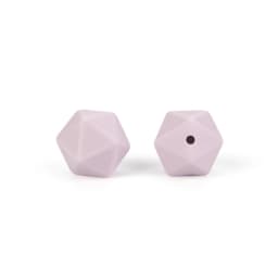 Cute-Idea 20pcs 14mm silicone icosahedron beads teether food grade chewable DIY handmade jewelry necklace bracelet baby teething