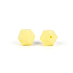 Cute-Idea 20pcs 14mm silicone icosahedron beads teether food grade chewable DIY handmade jewelry necklace bracelet baby teething