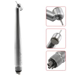 NSK Style Dental LED 45° Surgical High Speed Handpiece Fiber Optic Turbine 4 Hole YABANGBANG