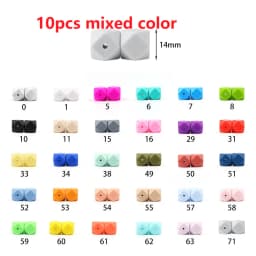BOBO.BOX Silicone Teethers Beads Eco-friendly BPA Free Baby Teething Letter Beads Pacifier Chain Clip DIY Necklace Rattail Cord