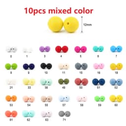 BOBO.BOX Silicone Teethers Beads Eco-friendly BPA Free Baby Teething Letter Beads Pacifier Chain Clip DIY Necklace Rattail Cord