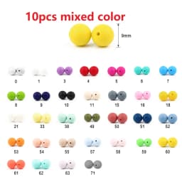 BOBO.BOX Silicone Teethers Beads Eco-friendly BPA Free Baby Teething Letter Beads Pacifier Chain Clip DIY Necklace Rattail Cord