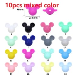 BOBO.BOX Silicone Teethers Beads Eco-friendly BPA Free Baby Teething Letter Beads Pacifier Chain Clip DIY Necklace Rattail Cord