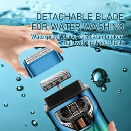 KEMEI KM-T400 Dual Foil 9000RPM 5W Magnetic Levitation Motor LCD Display 1400mAh Men's Electric Shaver Professional Shaver