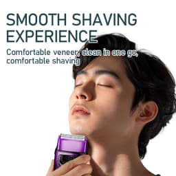 KEMEI KM-T400 Dual Foil 9000RPM 5W Magnetic Levitation Motor LCD Display 1400mAh Men's Electric Shaver Professional Shaver