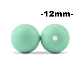 LOFCA 12mm 100pcs Silicone Beads Round Teether Baby Nursing Necklace Pacifier Clip Oral Care BPA Free Food Grade Colorful