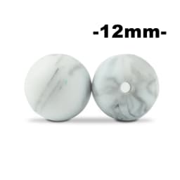LOFCA 12mm 100pcs Silicone Beads Round Teether Baby Nursing Necklace Pacifier Clip Oral Care BPA Free Food Grade Colorful