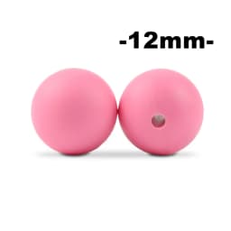 LOFCA 12mm 100pcs Silicone Beads Round Teether Baby Nursing Necklace Pacifier Clip Oral Care BPA Free Food Grade Colorful